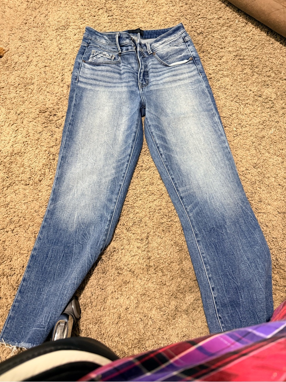 Buckle Women's Light Blue Washed Straight-Leg Jeans